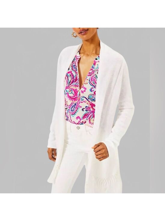 Lilly Pulitzer Sweaters - Lilly Pulitzer Tatum Cardigan White size Medium-NWT